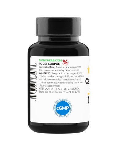 Extracto de Corteza de Catuaba Monoherb 1000 mg - 90 Cápsulas Vegetarianas