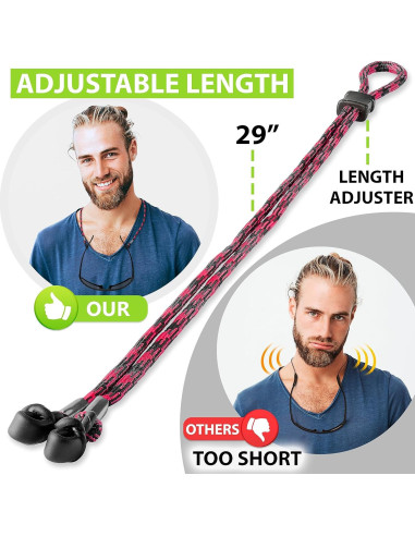 Soporte de Cuerda para Gafas SIGONNA - Ajustable y Antideslizante