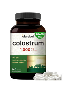 Suplemento Calostro Bovina NatureBell 1000mg 240 Cápsulas