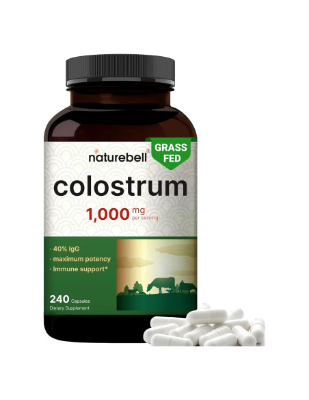 Suplemento Calostro Bovina NatureBell 1000mg 240 Cápsulas