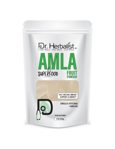 Polvo de Fruta Amla Orgánico 200g Dr. Herbalista - Apoyo Inmunológico