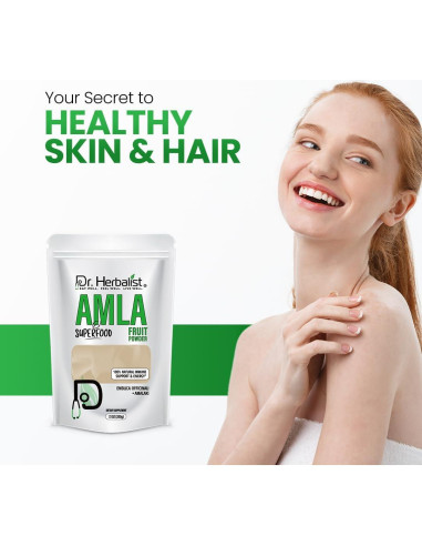 Polvo de Fruta Amla Orgánico 200g Dr. Herbalista - Apoyo Inmunológico
