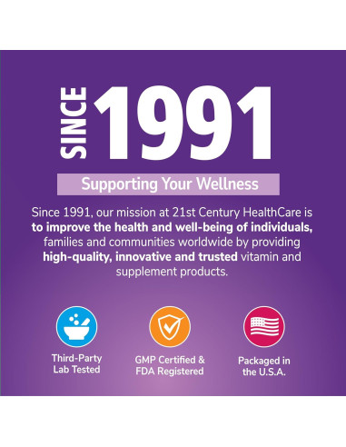 Suplemento Probiotico 21st Century Acidophilus 300 Cápsulas