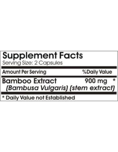 Extracto de Bambú 900mg 180 Cápsulas Naturetition Sin Aditivos