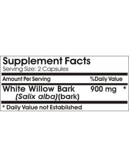 Corteza de Sauce Blanco 900mg - 100 Cápsulas Naturetition