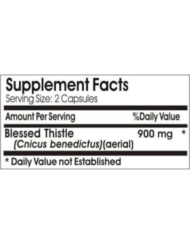 Cardo Bendito 900mg 100 Cápsulas Naturetition - Sin Aditivos