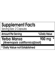 Yerba Mansa 900mg - 180 Cápsulas Naturales Naturetition 2