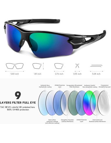 Gafas de Sol BEACOOL Polarizadas UV400 para Deportes