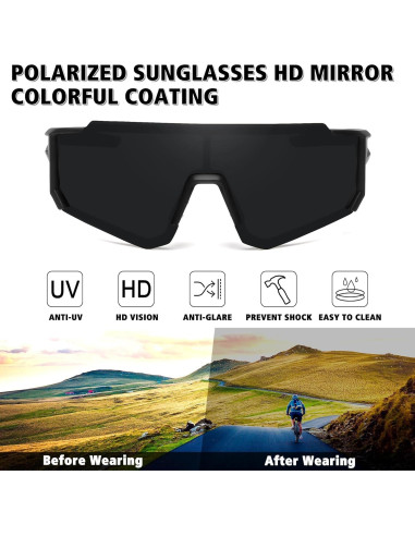 Gafas de sol polarizadas STORYCOAST para deportes UV400