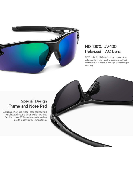 Gafas de Sol BEACOOL Polarizadas UV400 para Deportes Gafas de Sol BEACOOL Polarizadas UV400 para Deportes