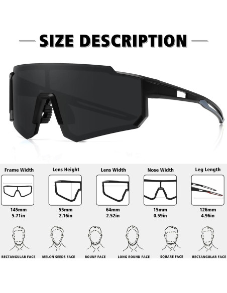 Gafas de sol polarizadas STORYCOAST para deportes UV400