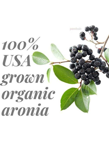 Bayas de Aronia Secas powbab 184 g Orgánicas de EE. UU.