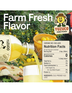 Jugo de Yuzu Prensado en Frío YUZUCO 236ml - Sabor Natural 2