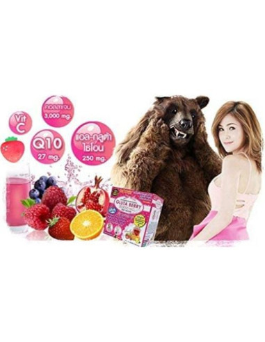 Bebida Blanqueadora de Piel Gluta Berry 200000 mg 10 sobres