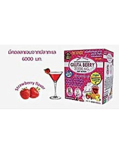 Bebida Blanqueadora de Piel Gluta Berry 200000 mg 10 sobres