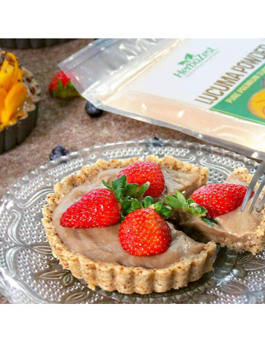 Polvo de Lucuma Orgánico HerbaZest 454g - Vegano y Sin Aditivos