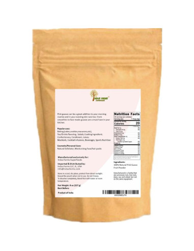 Polvo de Fruta de Guayaba Rosa Indus Farms 226.8 g Natural