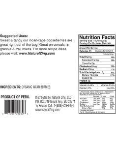 Bayas Doradas Incas Orgánicas Natural Zing 256g - Antioxidantes 2