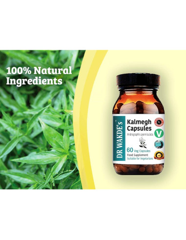 Cápsulas de Kalmegh DR WAKDE 60 Veganas 500mg Suplemento Natural