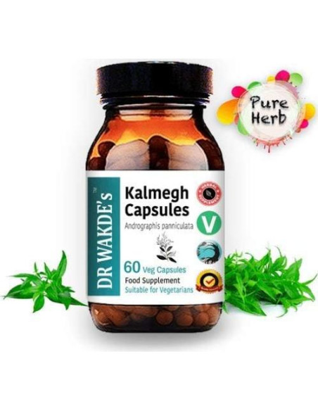 Cápsulas de Kalmegh DR WAKDE 60 Veganas 500mg Suplemento Natural