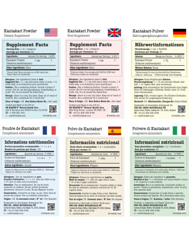 Polvo de Kantakari Dr Wakde 100g - Puro y Vegano