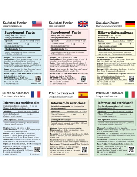 Polvo de Kantakari Dr Wakde 100g - Puro y Vegano