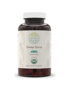 Suplemento Herbal Acetosa de Oveja HerbEra 120 Cápsulas Orgánicas
