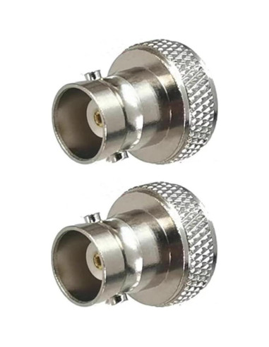 10 Adaptadores Coaxiales BNC Femenino a SMA Femenino 50 Ohm