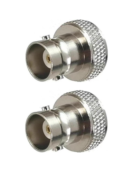 10 Adaptadores Coaxiales BNC Femenino a SMA Femenino 50 Ohm