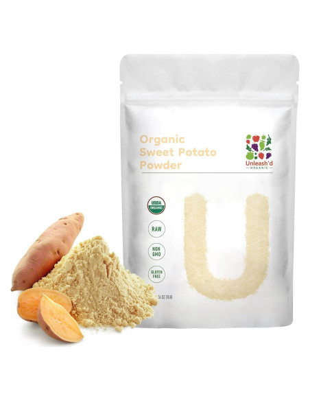 Polvo de Batata Orgánica Unleash'd 450 g - 100% Puro Superalimento
