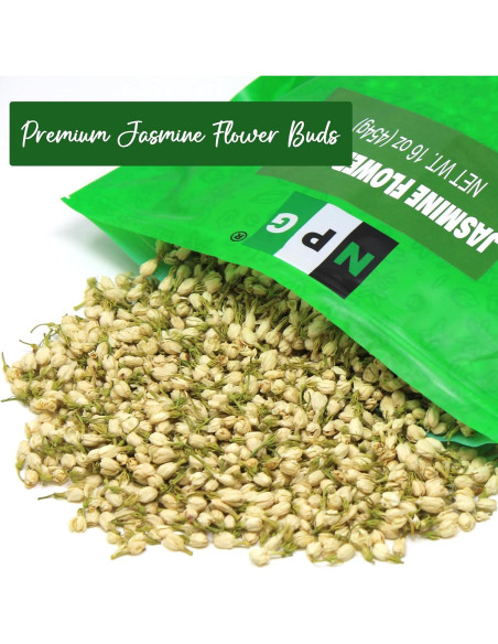 Té de Flores de Jazmín Secas NPG 453.6 g - Aromáticas Naturales