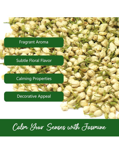 Té de Flores de Jazmín Secas NPG 453.6 g - Aromáticas Naturales