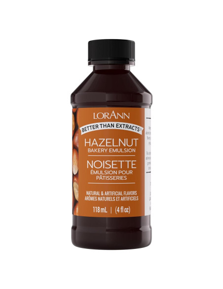 Emulsión de Avellana LorAnn Oils 113.4 g Sin Gluten Keto