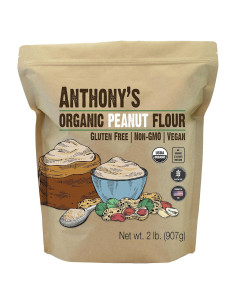 Harina de Cacahuate Orgánica Anthony 0.91 kg Desgrasada Sin Gluten