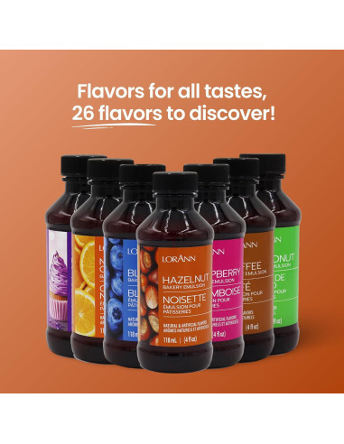 Emulsión de Avellana LorAnn Oils 113.4 g Sin Gluten Keto