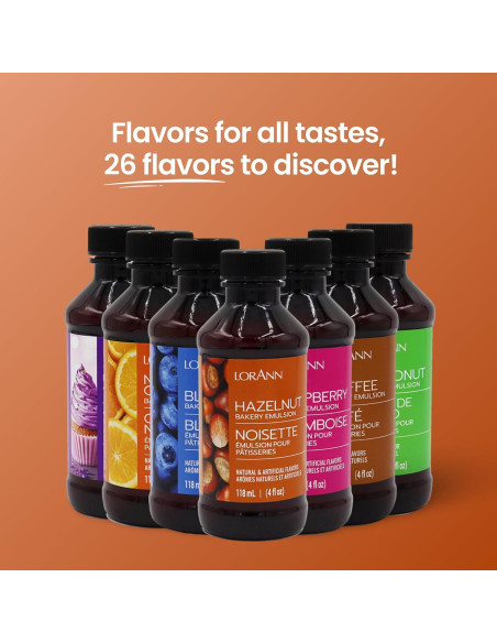 Emulsión de Avellana LorAnn Oils 113.4 g Sin Gluten Keto
