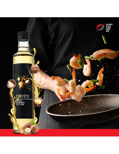 Aceite de Nuez de Macadamia Prensado en Frío 500ml Strength Genesis
