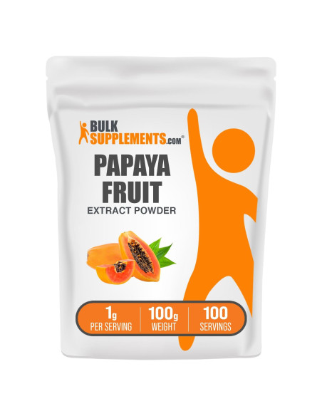 Extracto de Fruta de Papaya en Polvo BulkSupplements 100g