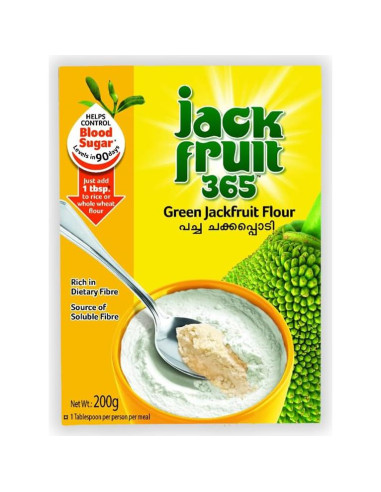 Harina de Jackfruit Verde 800g - Jackfruit365 - 4 Paquetes de 200g