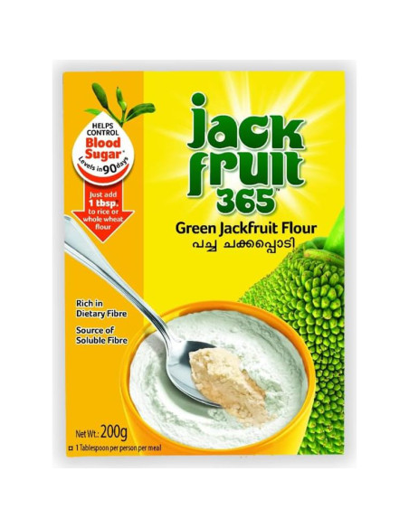 Harina de Jackfruit Verde 800g - Jackfruit365 - 4 Paquetes de 200g