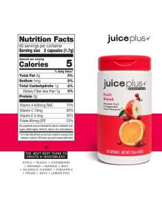 Suplemento JuicePlus+ Mezcla de Frutas 60 Porciones Vegano 2