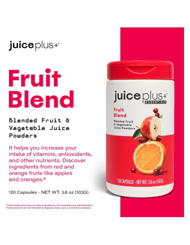 Suplemento JuicePlus+ Mezcla de Frutas 60 Porciones Vegano