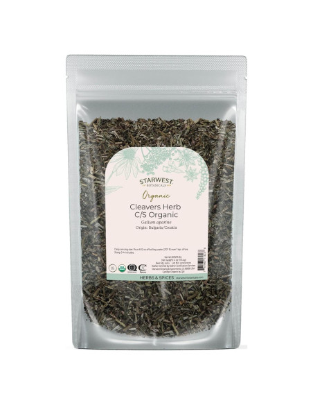 Hierba Cleavers Orgánica Starwest Botanicals 113.4 g - Té y Tinturas
