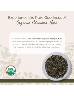 Hierba Cleavers Orgánica Starwest Botanicals 113.4 g - Té y Tinturas 2