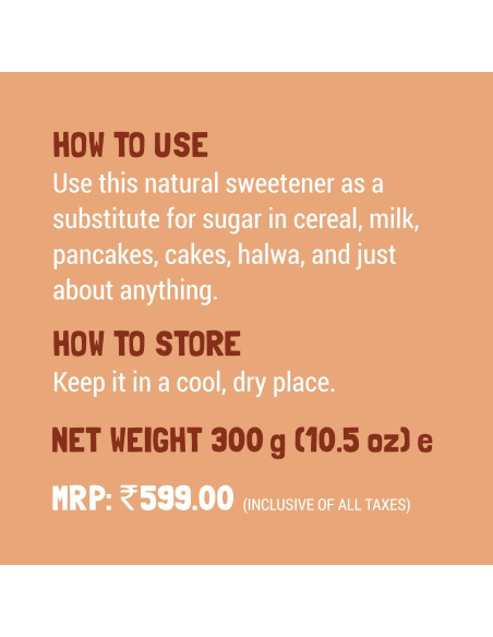 Polvo de Dátil Árabe Sin Hueso Slurrp Farm 300g - Endulzante Natural