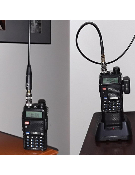 10 Adaptadores Coaxiales BNC Femenino a SMA Femenino 50 Ohm