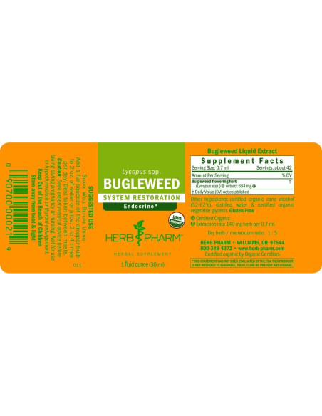 Extracto de Bugleweed Herb Pharm 28.35g - Soporte Endocrino