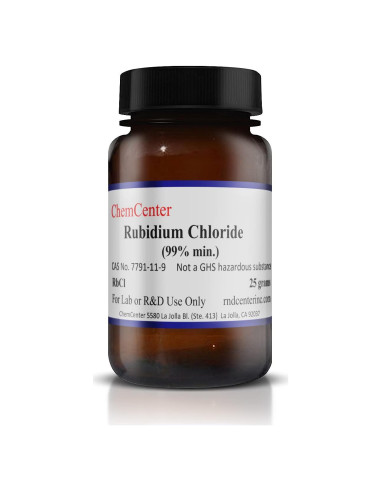 Cloruro de Rubidio 99% Grado Laboratorio 10 Gramos RND Center