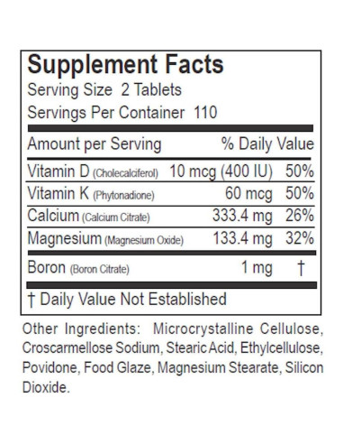 Citrato de Calcio con Boro Hillestad - 220 Tabletas
