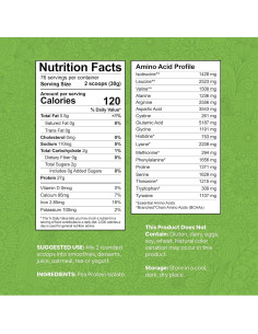 Proteína de Guisante en Polvo 2.27 kg ZEHO - Vegana y Sin Gluten 2
